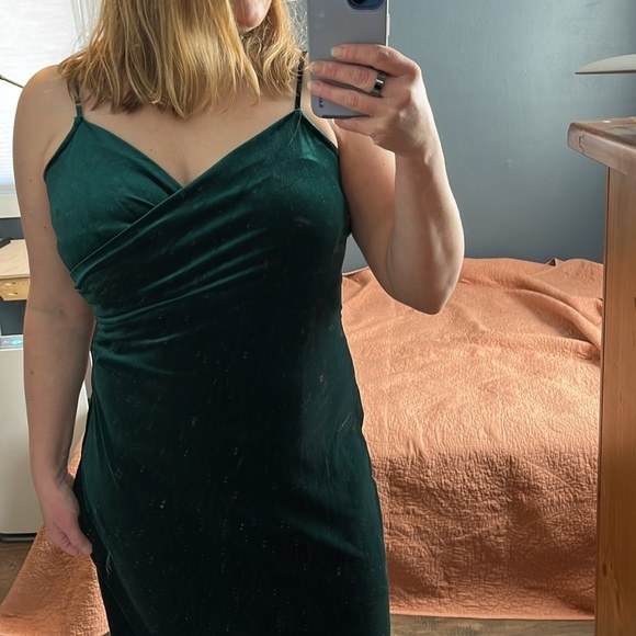 Rachel Zoe Dark Green Velvet Sexy Dress NWT - Picture 14 of 14